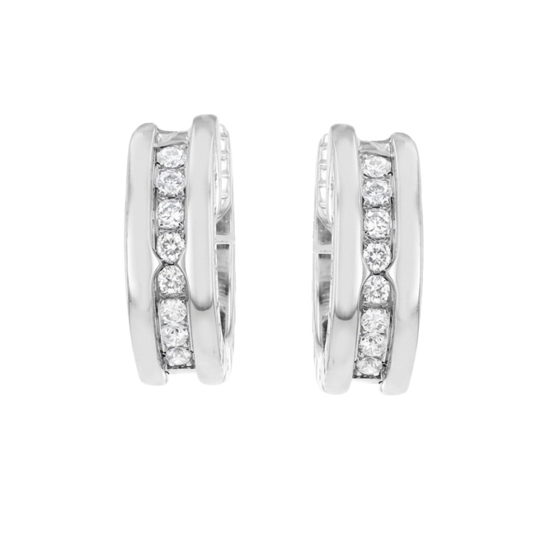 Boucles d'oreilles BVLGARI B.Zéro 1 diamants 0.16 carat Comme neuf -  reconditionné disponible sur Gemme Les Bijoux